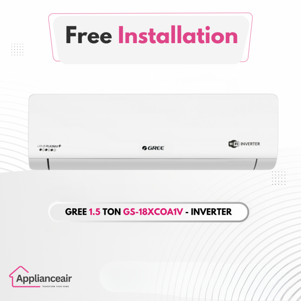 Gree [ 1.5 TON-Inverter]  GS-18XCOA1V Split Type Air Conditioner