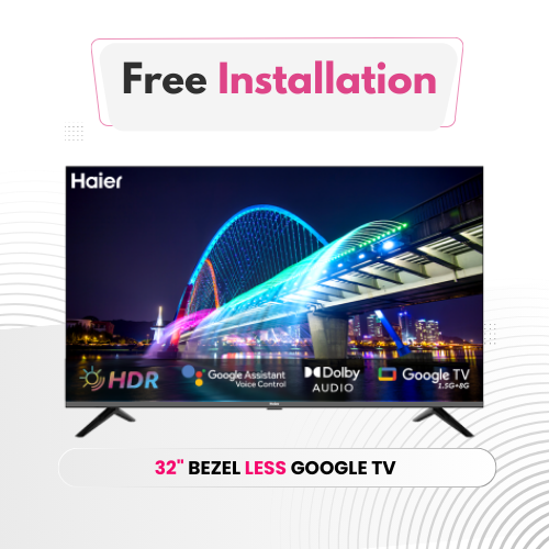 Haier 32" Bezel Less Google TV