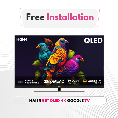 Haier 65" QLED 4K Google TV